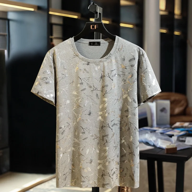 10XL 9XL 8XL размера плюс летние мужские футболки с коротким рукавом модные свободные