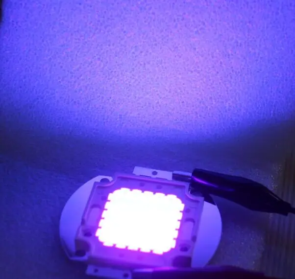 УФ светодиодный ультрафиолетовый лампы лампа светодиодные чипы 365nm 375nm 380nm 385nm 395nm 400nm 405nm 3W 5W 10W 20W 30W 50W 100 Вт высокой мощности Мощность светильник