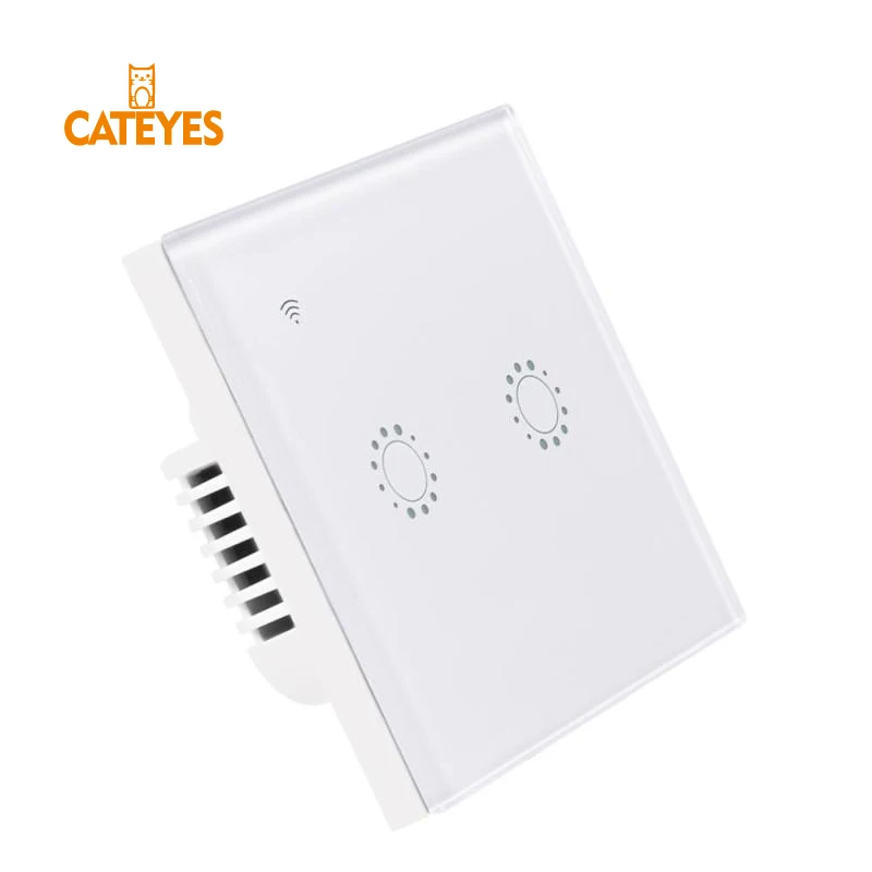 Умный выключатель Cateyes AC 220 В Wi Fi 2 клавиши|Комплекты умного дома| |