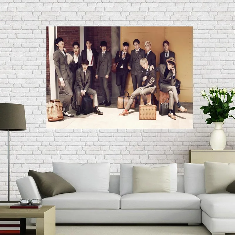 Холщовый постер KOPO EXO 60x9 0 см ткань настенный печать шелковая | Дом и сад