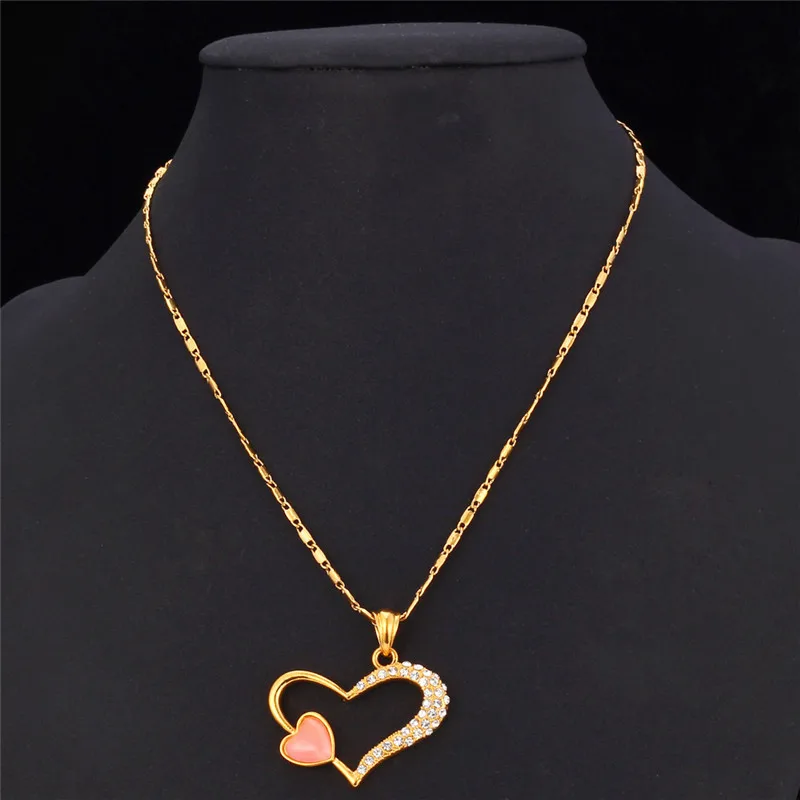 Кулон в виде сердца Kpop новые винтажные опаловые классические Плавающие Подвески