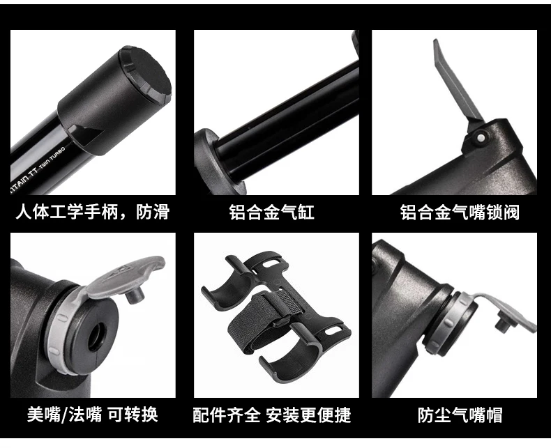 TOPEAK велосипедный насос Горный Дорожный велосипед портативный мини-насос высокого давления двойное давление Американский рот ремонт шин