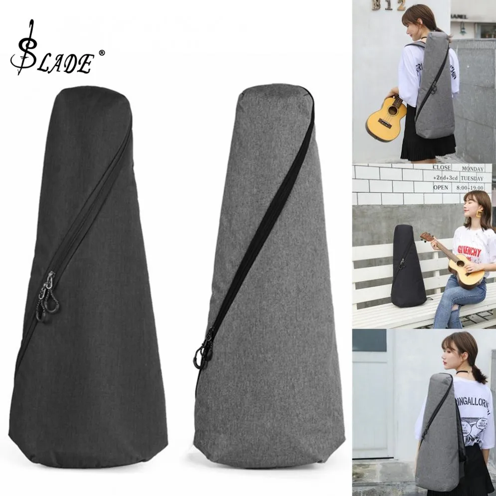 

21/23 Inch Universal Concise Style Ukulele Bag 10mm Cotton Soft Case Gig Nylon Cloth Backpack