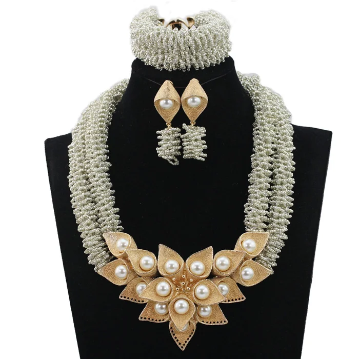 Великолепный сиреневый фиолетовый свадебный набор бижутерии в нигерийском