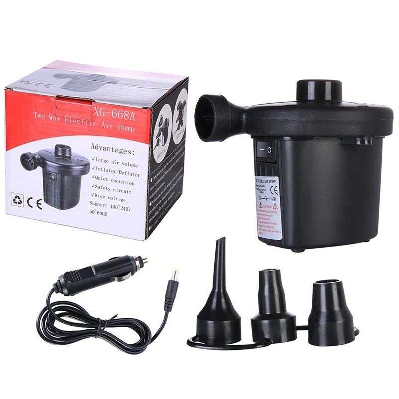 12V 4800PA AC Автомобильный Электрический воздушный насос для кемпинга надувная лодка