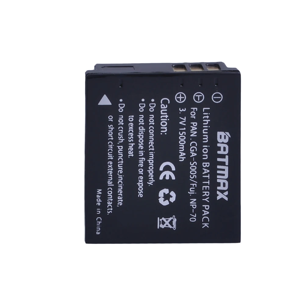 1 шт. 3,7 V 1500 мА/ч, CGA-S005 CGA S005 CGAS005 Батарея для цифрового фотоаппарата PANASONIC DMW-BCC12 DMC-FX8 FX9 FX10 FX12 FX50 FX150 LX1 LX2