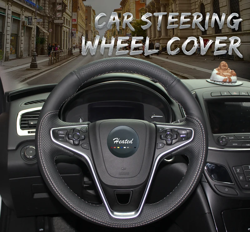 Genuine Nappa Leather car steering wheel cover for Buick Regal Opel Insignia