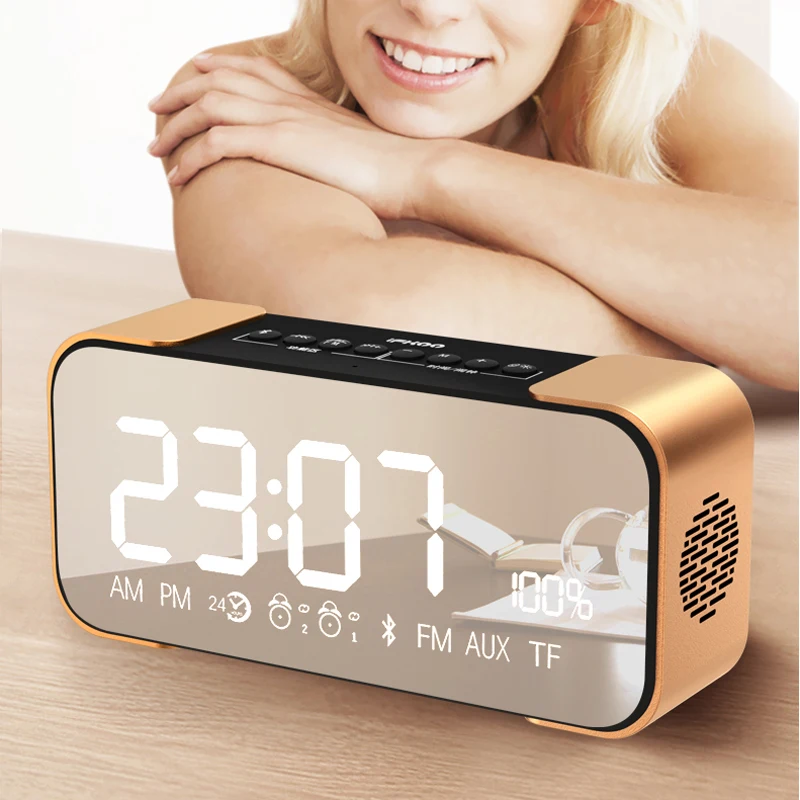 TOPROAD Bluetooth динамик беспроводной стерео алюминиевый Parlante портативный FM радио Altavoz