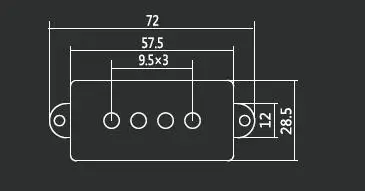 

1 pair of 2 pcs 4 String Noiseless Pickup Black for Precision P Bass Replacement Bass Pickup