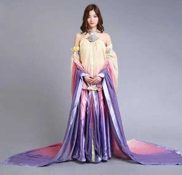 Костюм для косплея Padme Amidala Длинные вечерние платья костюм на Хэллоуин женщин