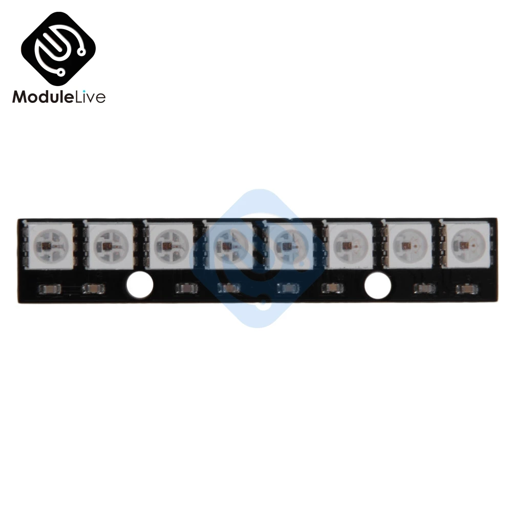 8 канальный WS2812 5050 RGB светодиодов встроенная полноцветная макетная плата