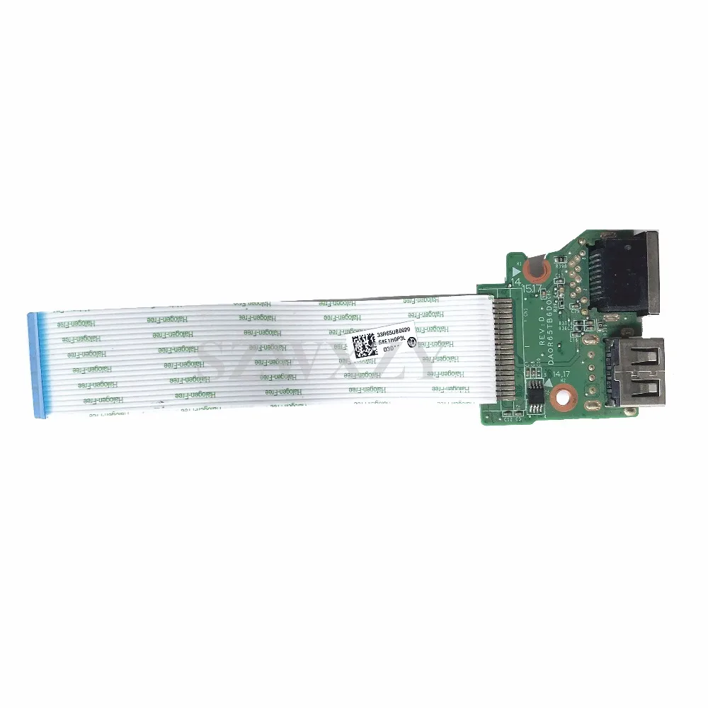 Оригинальная плата для порта Ethernet USB HP 15 E 17 DA0R65TB6D0 полностью протестирована