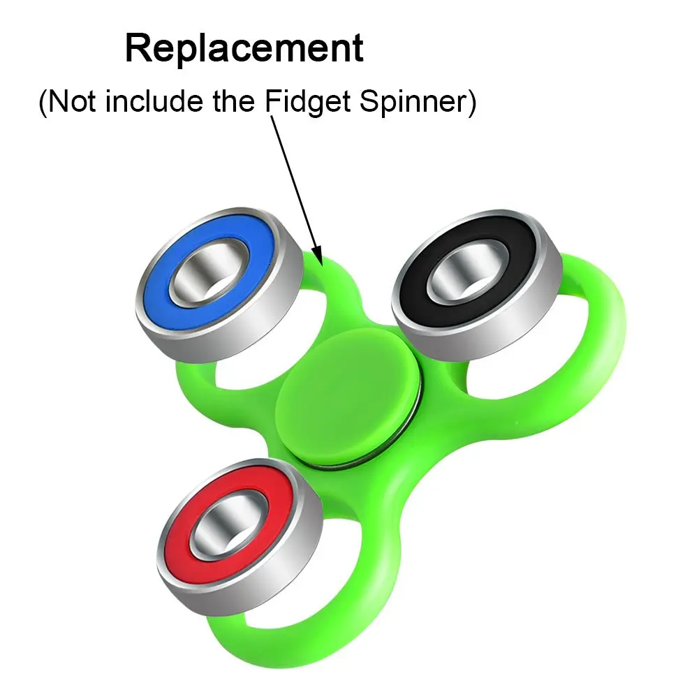 Новинка 10 шт. 608 гибридные шарикоподшипники для игрушечного спиннера Tri Spinner