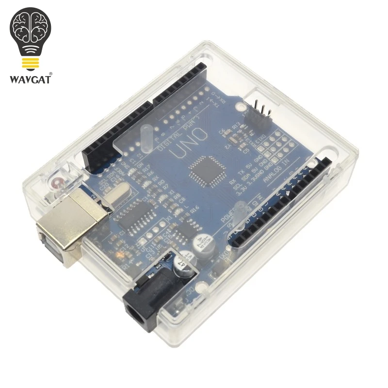 Прозрачный чехол WAVGAT для Arduino UNO R3 MEGA328P (не включает R3). | Электронные компоненты и