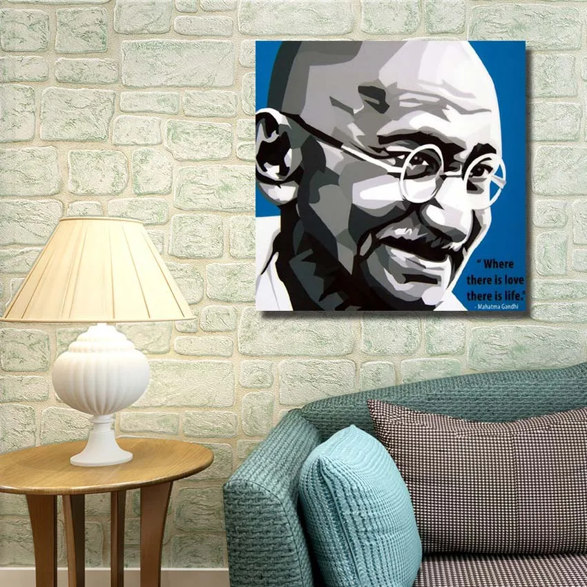 Лидер картины-портреты ручной Рисование поп-арт Акриловая картина маслом