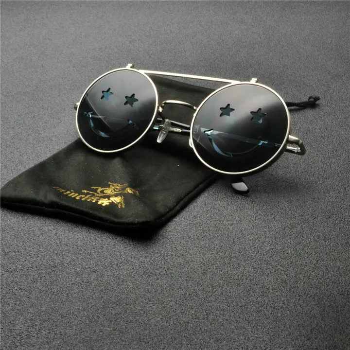 2019 трендовые солнцезащитные очки с двойными линзами для мужчин ретро Хиппи