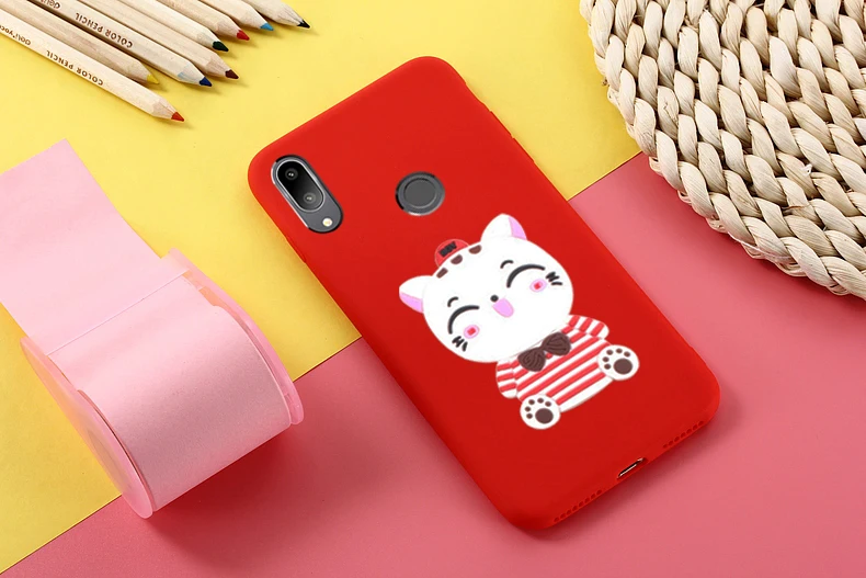 Чехол Lucky cat карамельного цвета из ТПУ для Huawei Y7 2019 чехол Y 7 Y7Prime Prime мягкий