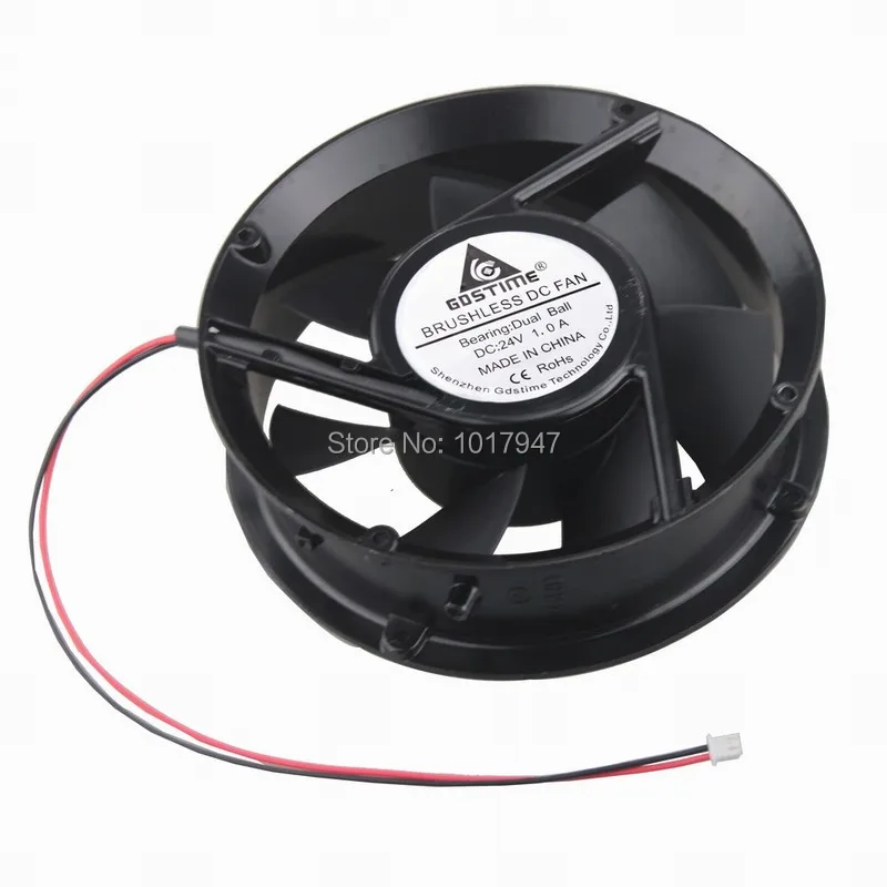 1 шт. Gdstime DC 24V 17 см 170 мм 172x51 шариковый промышленный вентилятор охлаждения|cooling