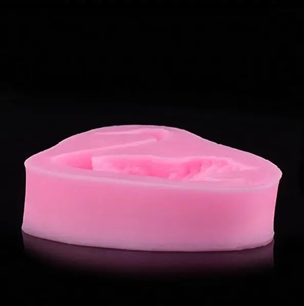 Emboszers силиконовая форма в форме лебедя животного 3D для торта украшение мастики