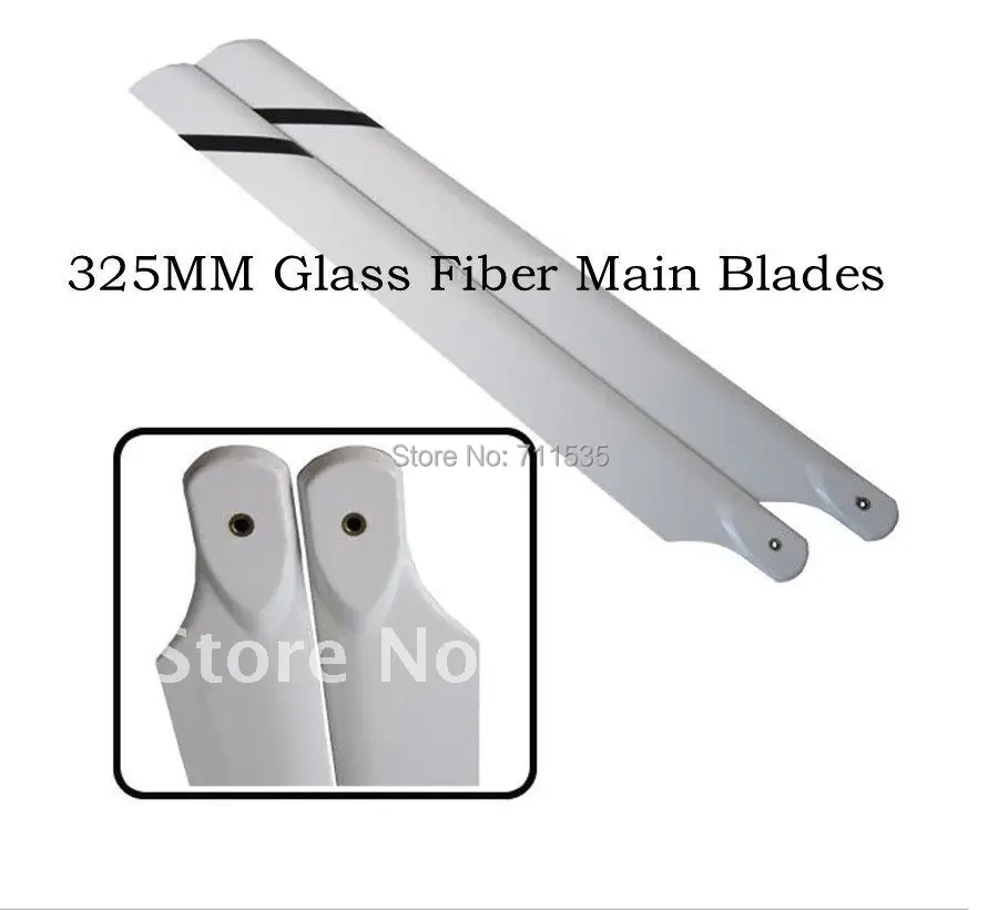 

4X 325MM Glass Fiber Fiberglass Main Rotor Blade Set For Align TREX 450SE V2 PRO RC Helicopter