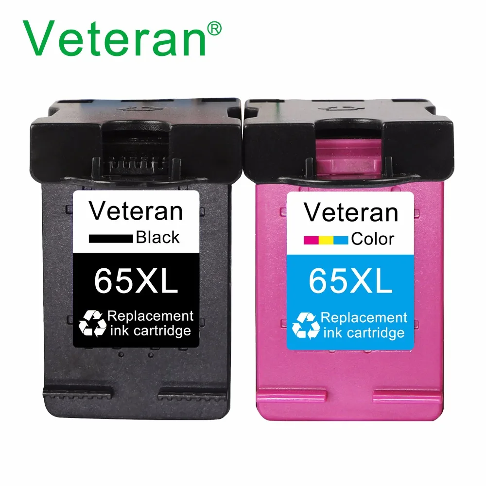

Чернильный картридж Veteran 65XL, совместимый с Hp65 Hp 65 XL для Deskjet 2620 2630 2632 3720 3721 3730 3752 Envy 3755 5010 5020 5030
