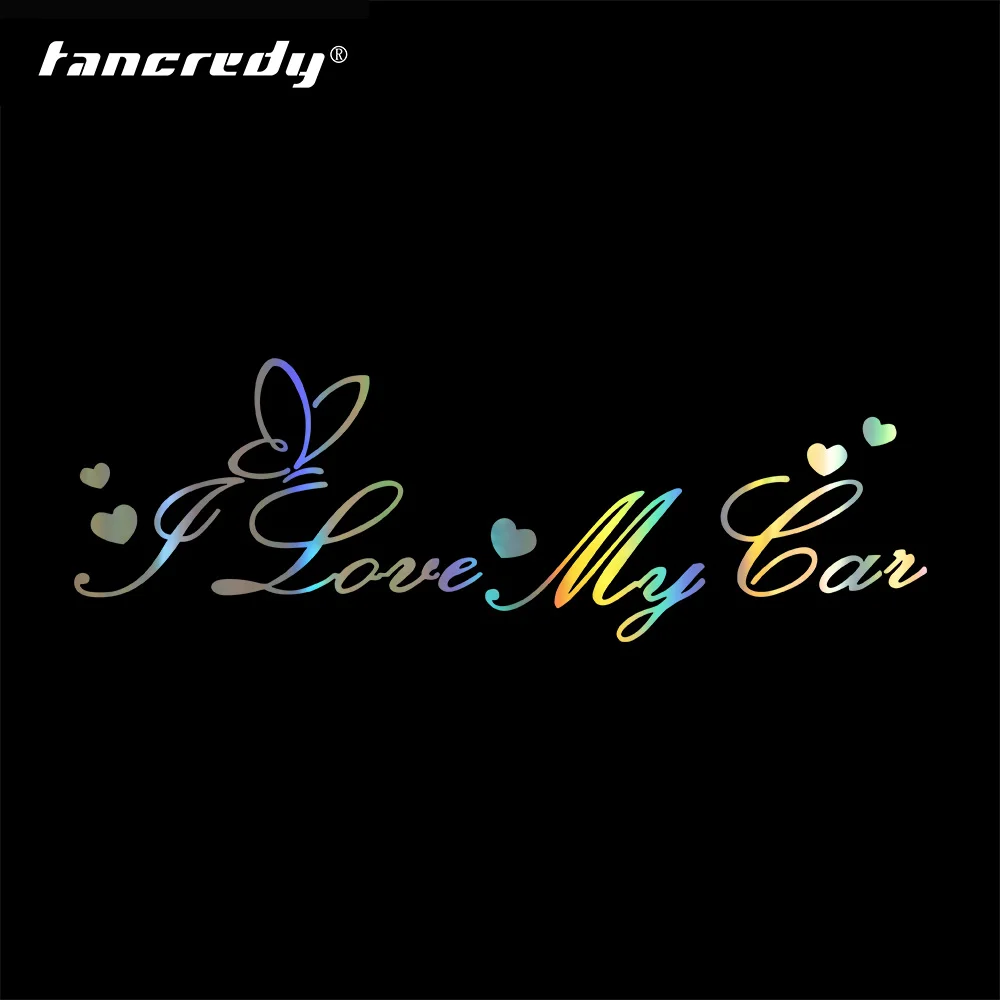 Наклейки Tancredy 29*11 см I LOVE MY Car наклейки и Переводные картинки Стайлинг автомобиля