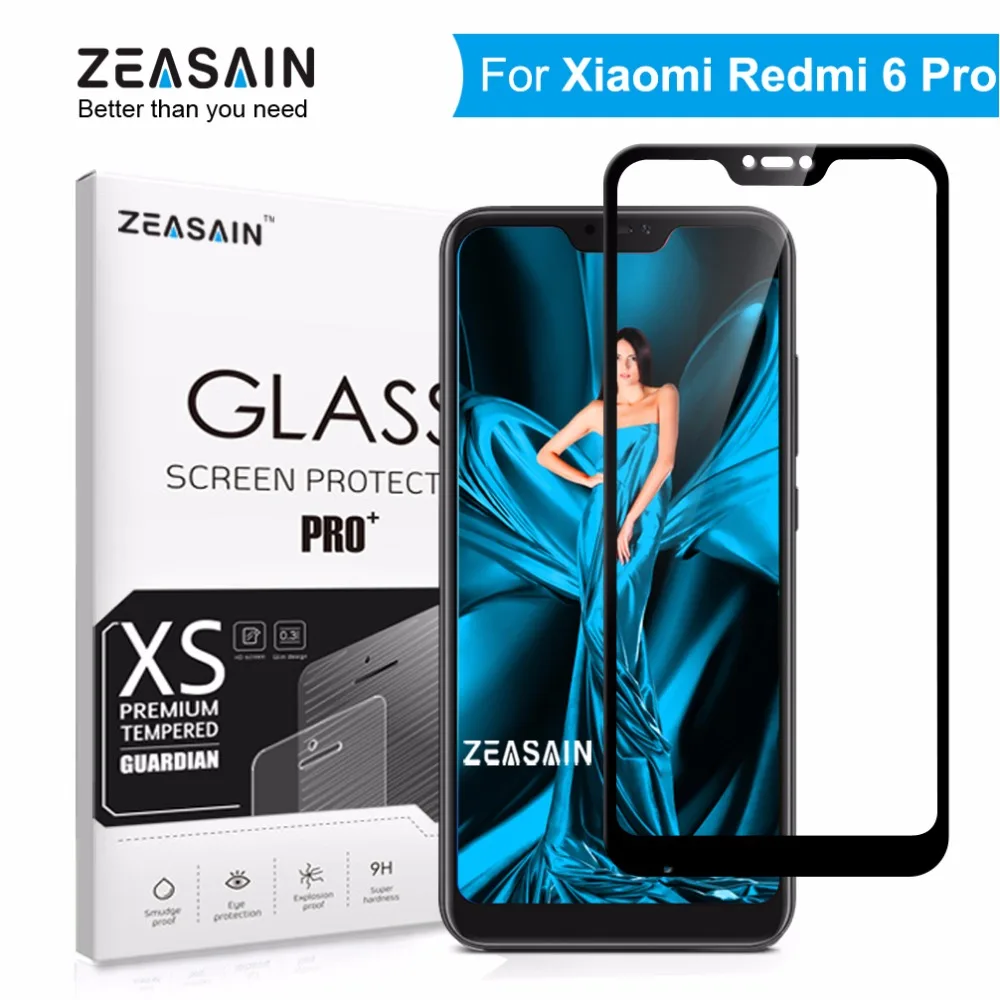 Оригинальный ZEASAIN полное покрытие закаленное стекло для Xiaomi Redmi 6 Pro Xiomi 6Pro защита