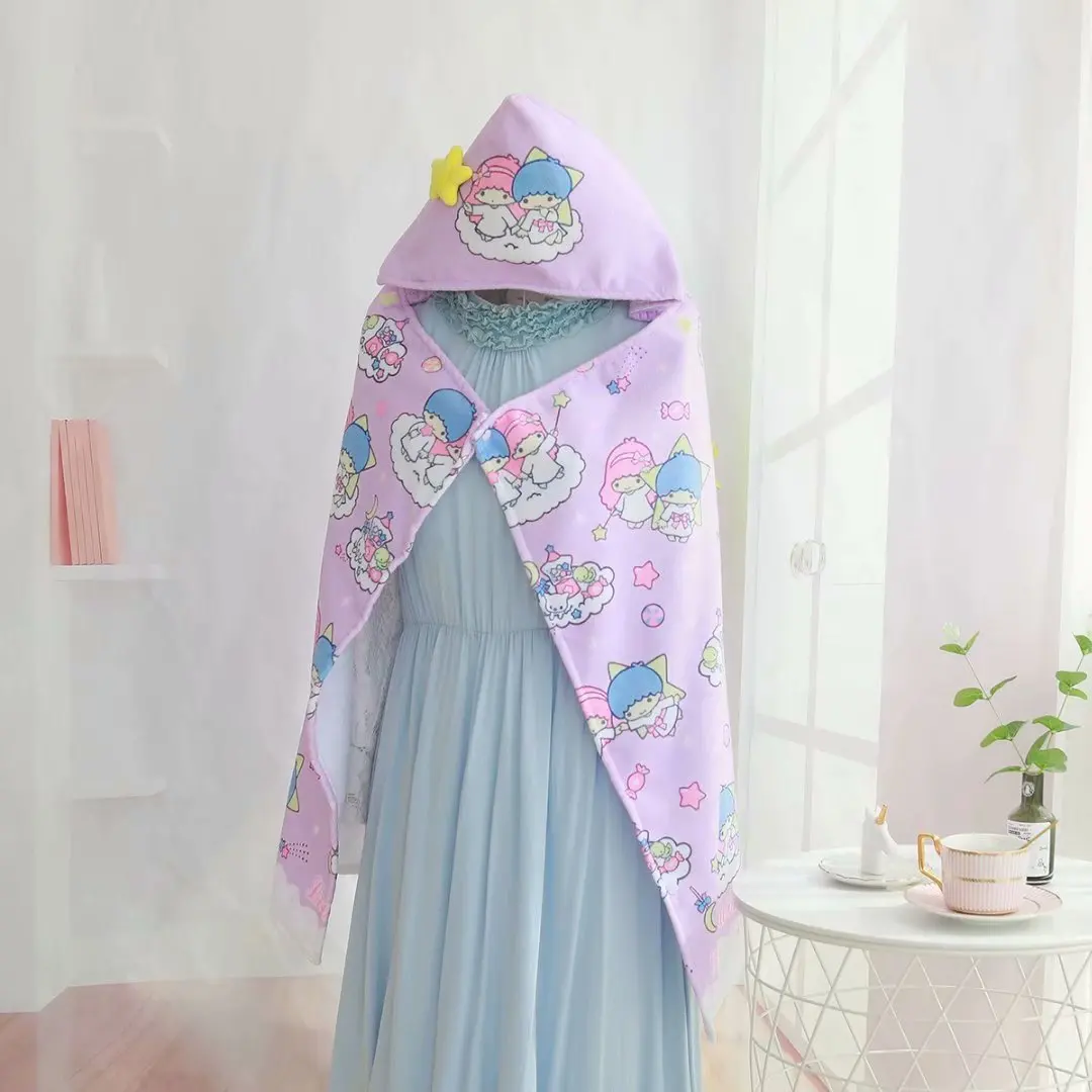 Мультфильм Sanrio, Hello Kitty с рисунками из мультфильма «My Melody Cinnamoroll pompurin Little Twin Stars детское банное полотенце халат пляжный халат летняя Одеяло