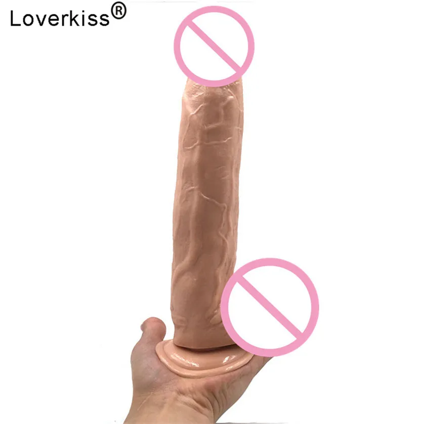 Loverkiss очень большие фаллоимитаторы 2 4*11 8 дюйма присоска фаллоимитатор