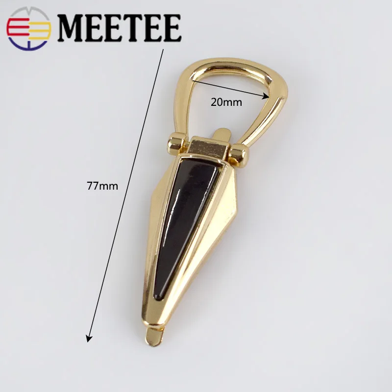 Meetee 2pcs 77mm Bag Hook Buckle Metal Material Handbag Luggage Chain Hanger Hardware DIY Jewelry Decoration Accessories AP631 | Дом и сад