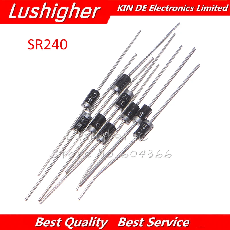 20 шт выпрямительный диод Шоттки SR240 SR260 SR360 SR540 SR560 SR2100 SR3100 SR3200 SR5100 SR5150 SR5200 DO 41