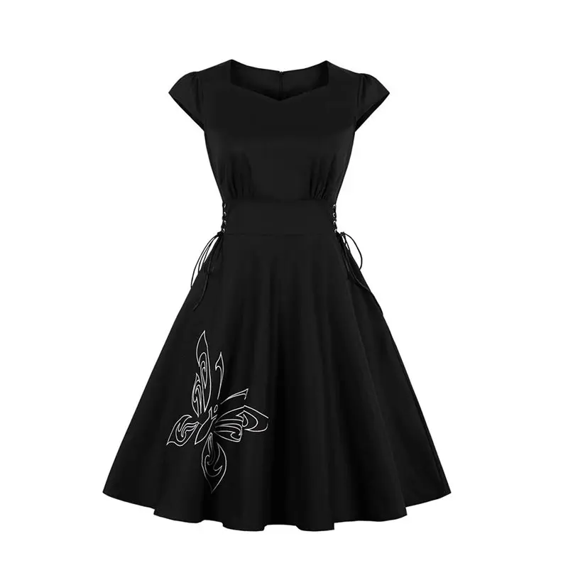 Женское Повседневное платье элегантные вечерние готические с животным принтом