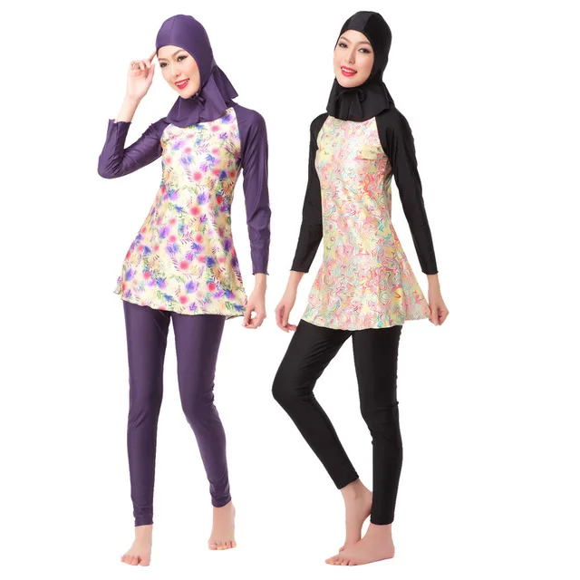 

Muslim Swimsuit Plus Size Islamic Swimwear Women Swimming Suit For Women Long Bathing Burkini Muslima Covered Hijab Clothes
