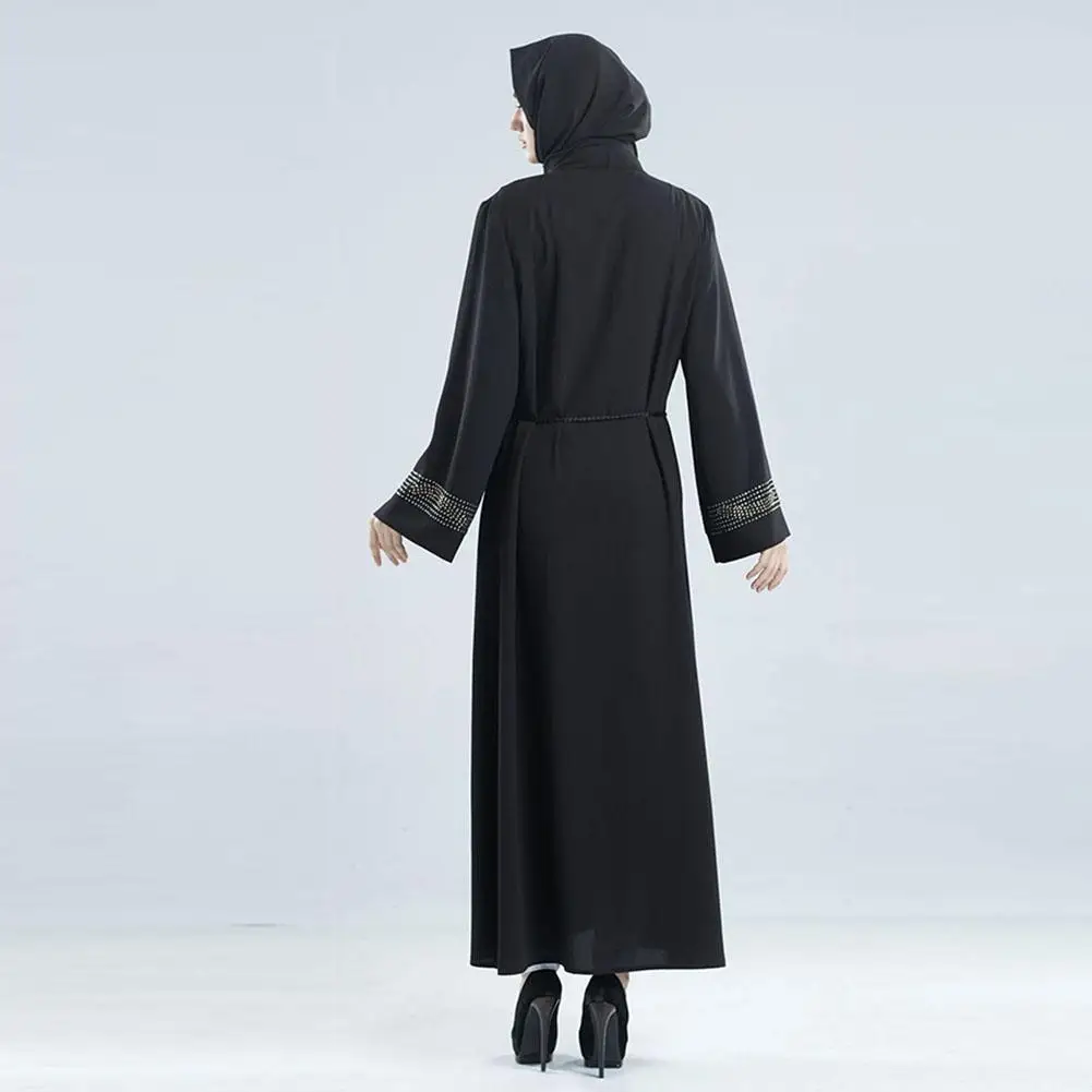 DSstyles мусульманские abaya женские кардиганы с v-образным вырезом горячее