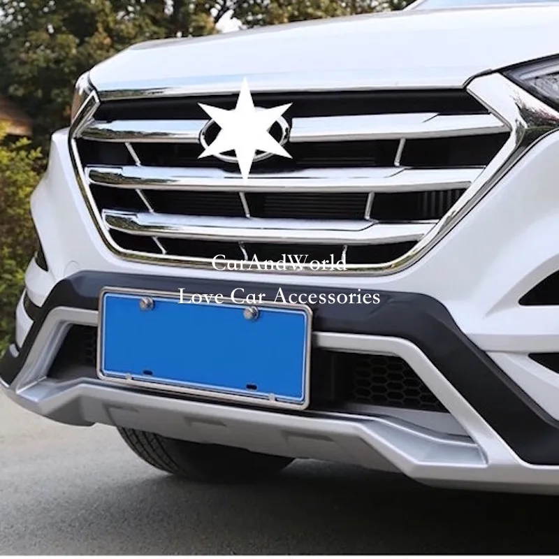 Решетки для передней решетки радиатора Hyundai Tucson 2015 2016 2017|Хромирование| |