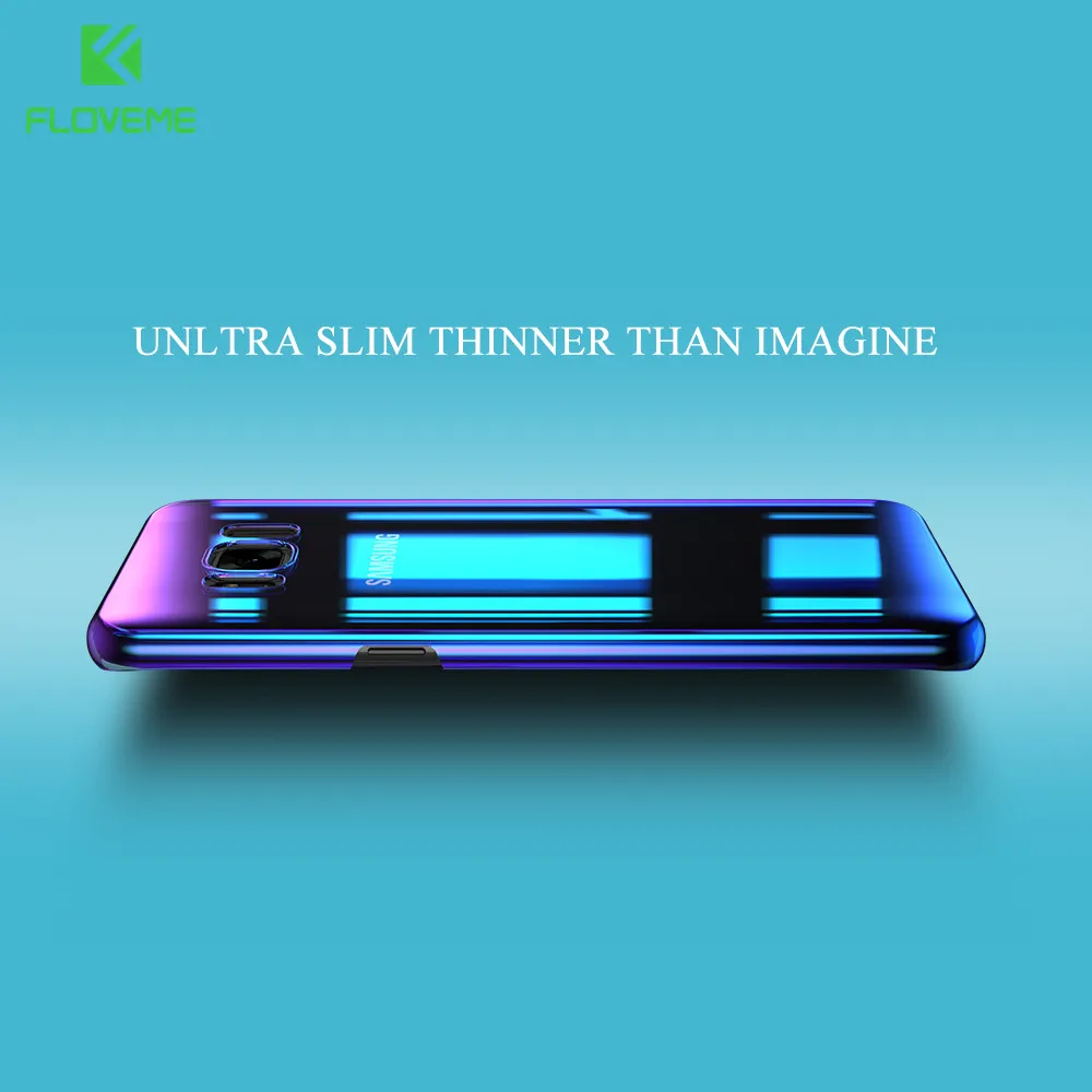 FLOVEME Blue Ray Case For Samsung S8 S9 Plus Back Cases Cover Note 8 S6 S7 Edge A3 A5 Luxury Gradient Color Capinhas |