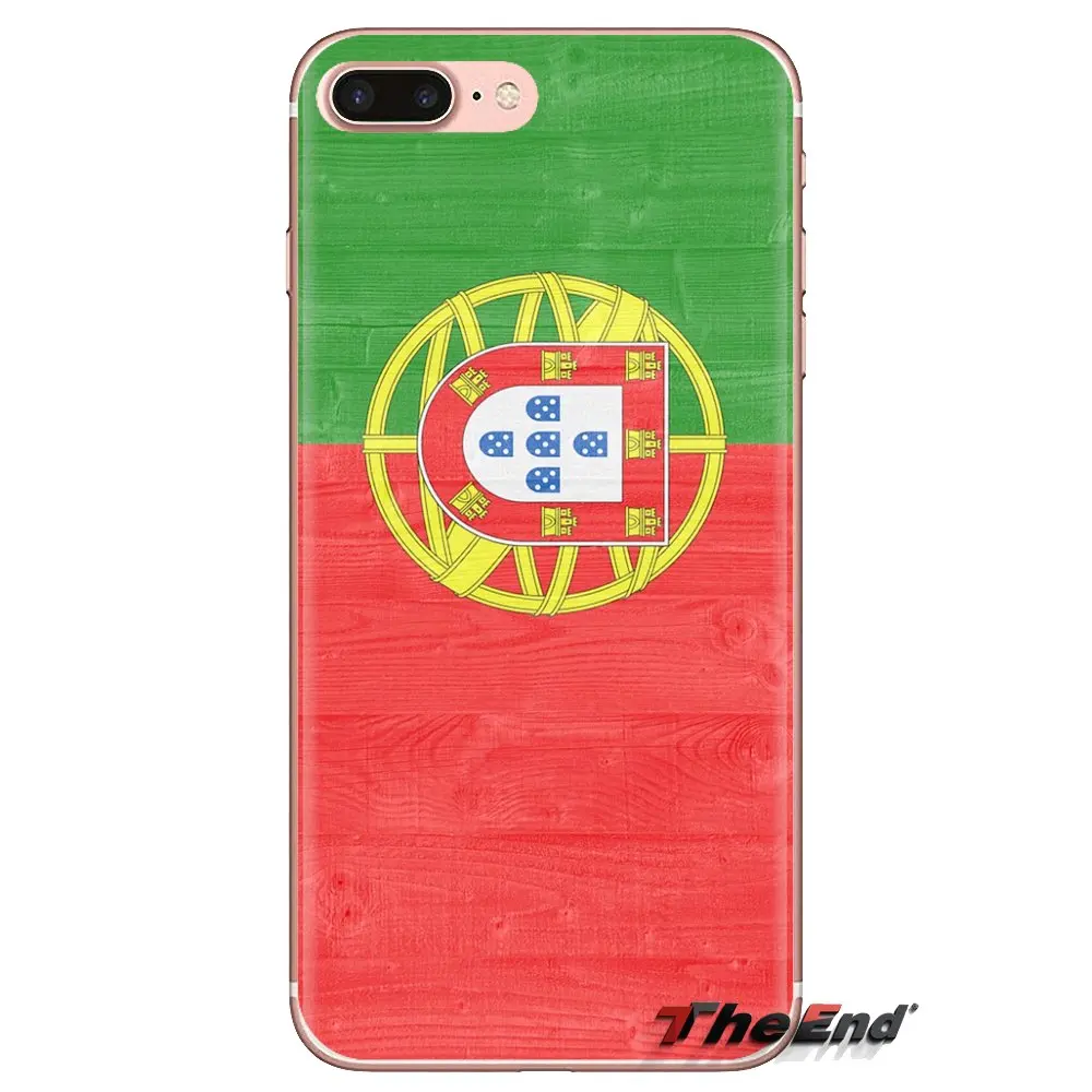 For HTC One U11 U12 X9 M7 M8 A9 M9 M10 E9 Plus Desire 630 530 626 628 816 820 830 Portugal Flag Banner Art Pattern TPU Skin Case |