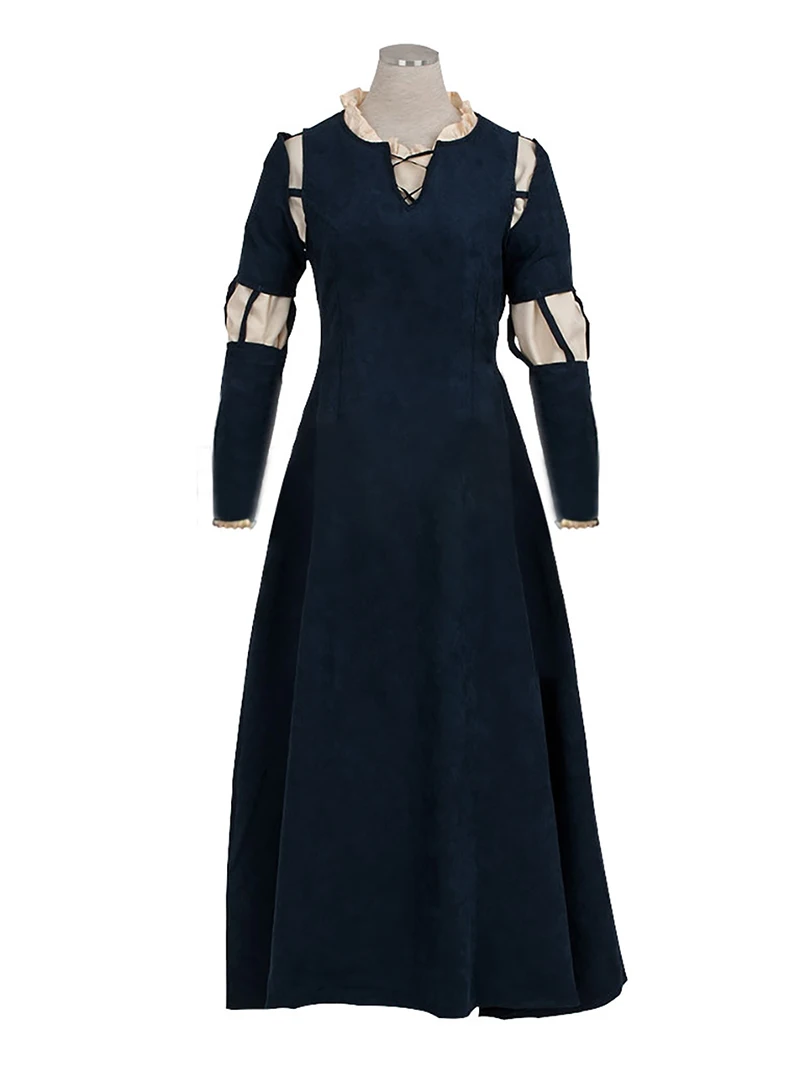 Женский костюм для косплея Мерида нарядный темно-зеленый на Хэллоуин карнавал