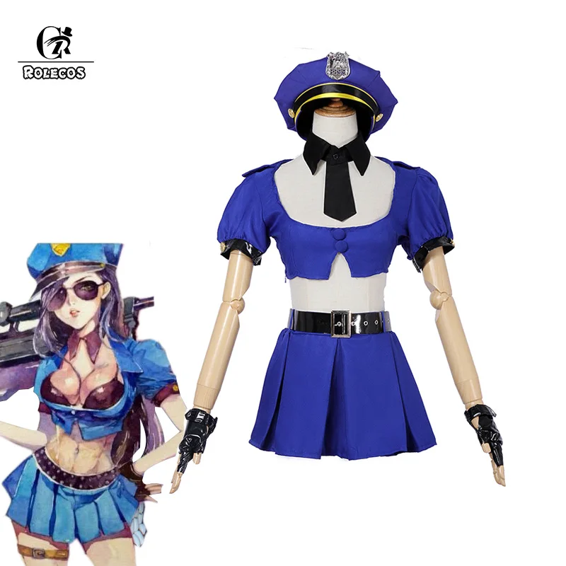 Косплей костюм офицера ROLECOS Caitlyn Женский для косплея| |