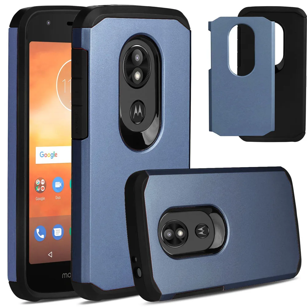 Чехол для Motorola Moto E5 Plus / Supra двухслойный Гибридный армированный чехол