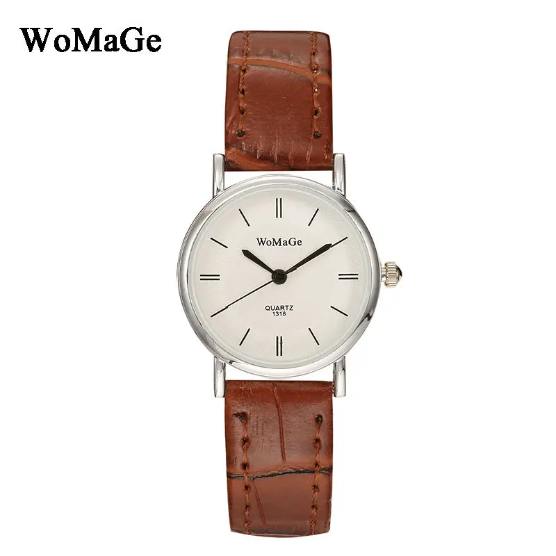 Женские наручные часы с кожаным браслетом простые брендовые роскошные женские