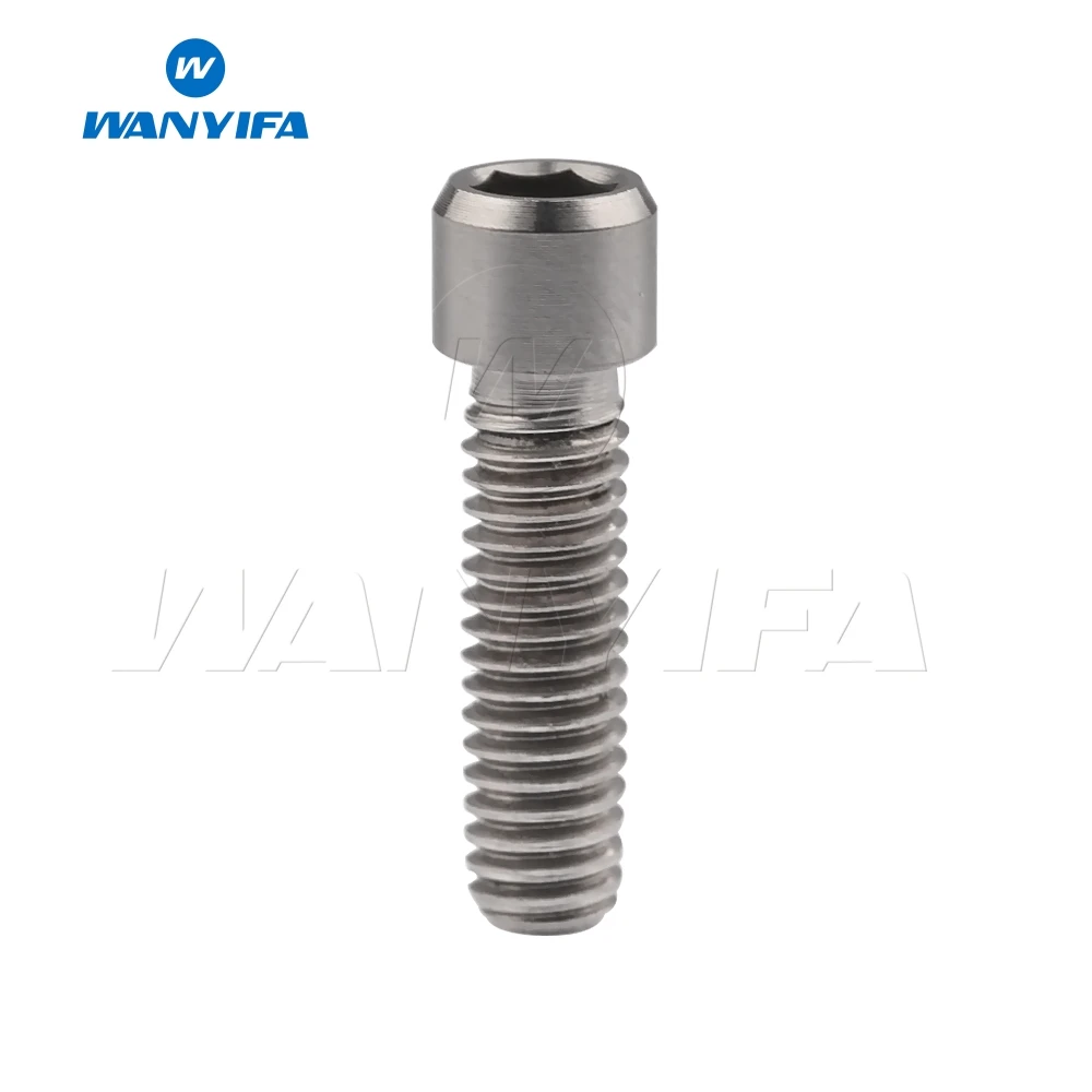M4x15 Titanium Wanyifa Винт С Титановым болтом M4x10 13,5 15 20 25 мм маленькая головка клеймо для велосипеда задний/передний переключатель H/L Регулировка - Цвет: M4x15 Titanium