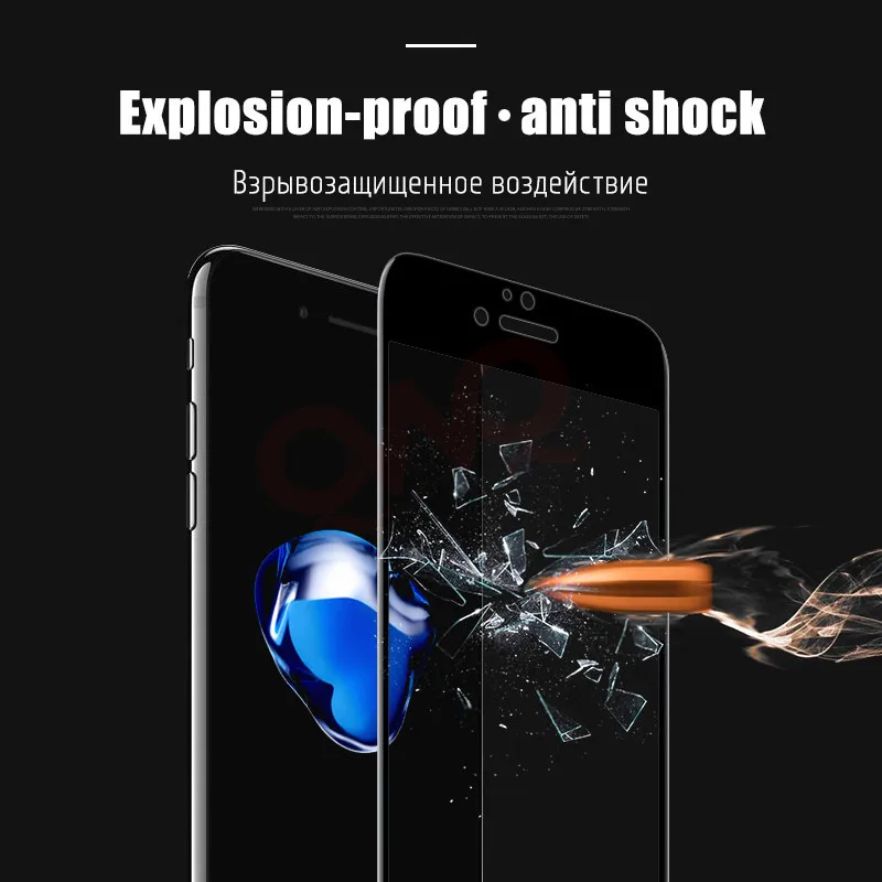 2.5D 9H полное покрытие защитное закаленное стекло для iPhone 7 6s Plus Защитная пленка