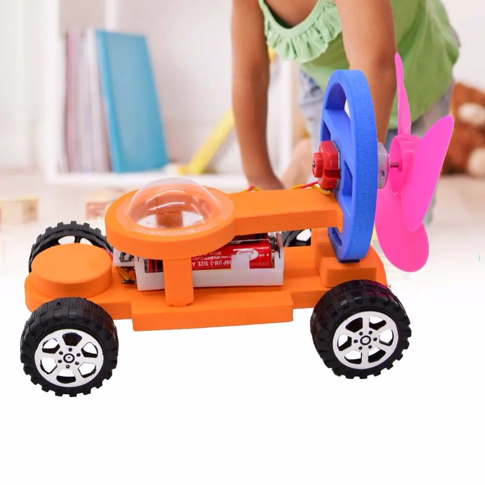 DIY заводная игрушка электрический сборный автомобиль игрушки интеллектуал Авто