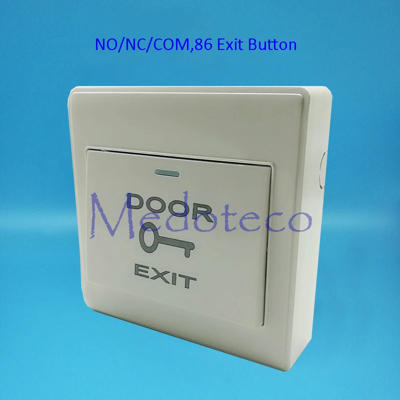 

Wholesale 50PC NC/NO/COM 86*86mm Door release buttons for access control system exit switch exit button plastic door push exit