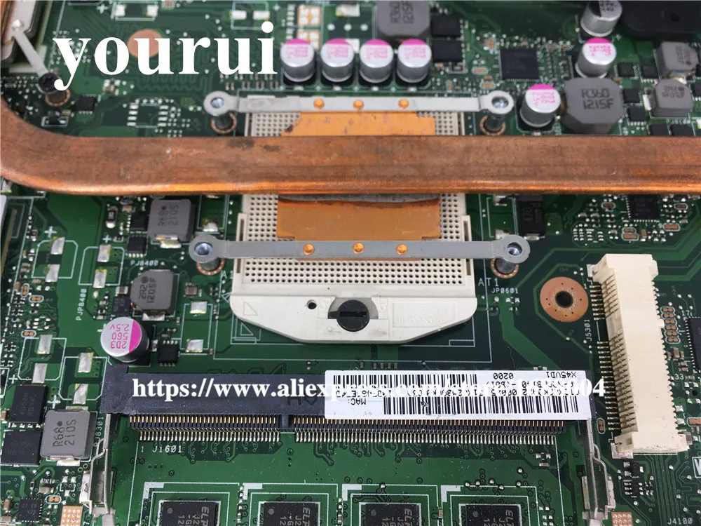 Материнская плата для ASUS X45VD REV 2,0 X45V, материнская плата для ноутбука с радиатором GT610M с 2 Гб ОЗУ, протестированная материнская плата