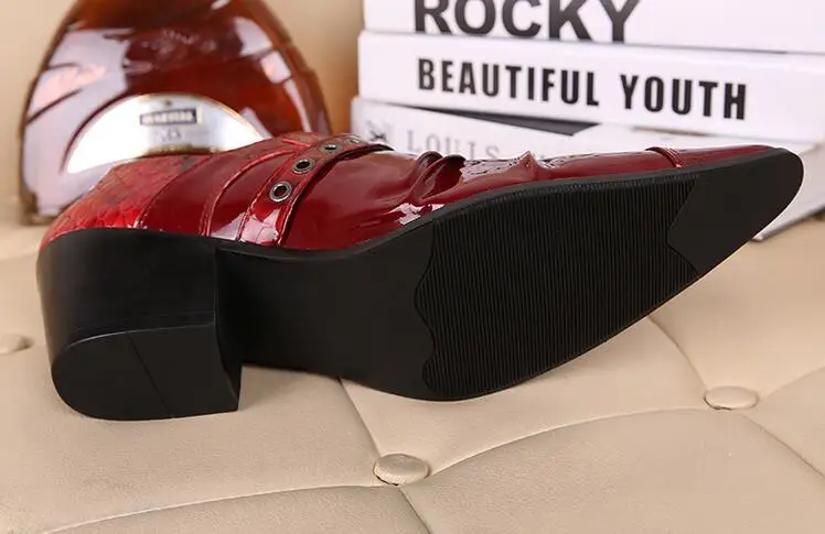 Мужские туфли-оксфорды из лакированной кожи с острым носком | Обувь