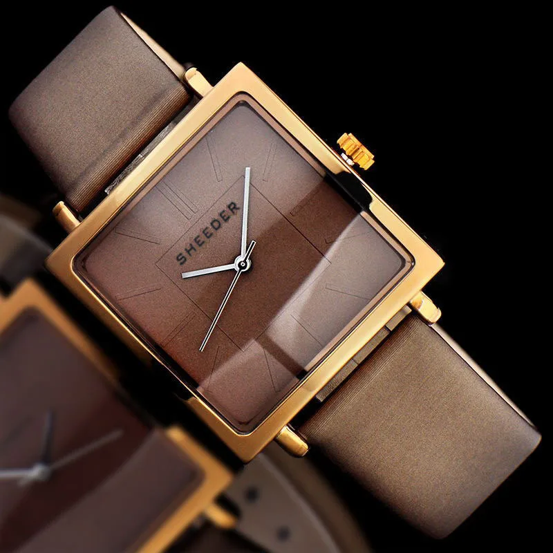 2019 Sport Watches Fashion Clock women's watch reloj hombre hodinky Ladies square Leather relogio masculino 881 | Наручные часы
