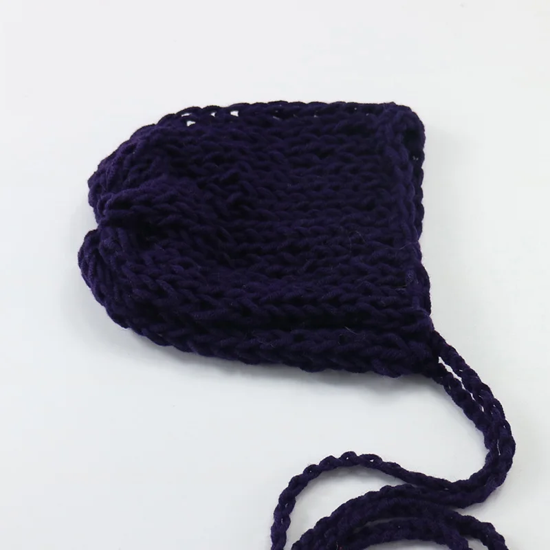 D&ampJ Soft Knitted Baby Hat Newborn Photo Props Caps Solid Color Infant Boy Girl Beanie Autumn Winter Xmas Bonnet Accessories | Детская