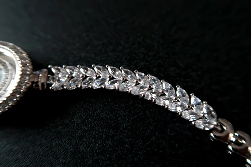 Хорошее качество AAA циркониевые элементы листья австрийский кристалл браслет